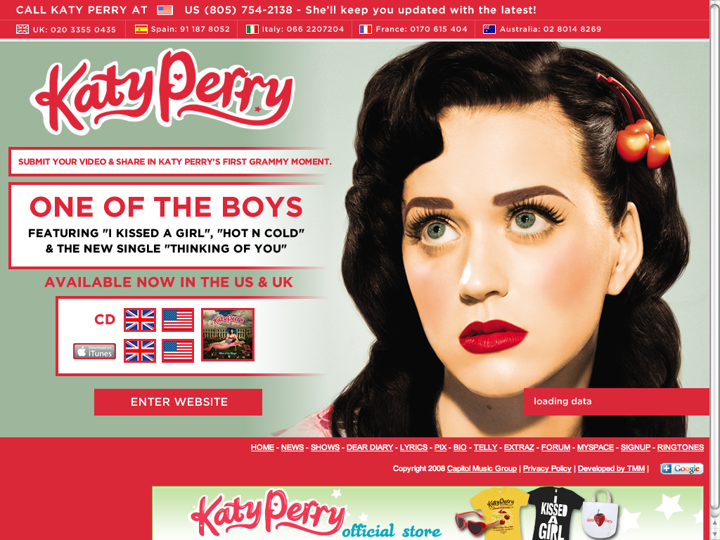 KATY PERRY :: One Of The Boys